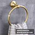 thumbnail image 6 of Towel Ring, Brushed Nickel Hand Towel Ring - Simple Round Towel Hanger for Bathroom Wall Mounted, Stainless Steel, 6 of 7
