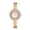 Goldpink, variant on Women's Full Rhinestone Sunburst Bezel Luxury Watch: Rhinestone Markings Removable Band Round Analog Quartz Watch for Women