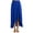 Blue, variant on TiaoBug Women Ballet Dance skirts Gymnastics Irregular Hem Flamenco Tango Maxi Skirt Modern Dancewear Black S