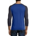 thumbnail image 4 of Hanes Men's and Big Men's Performance Baseball Tee, Up To Size 2XL, 4 of 5