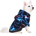 thumbnail image 2 of Haiem Red And Blue Lightning for Winter Dog Hoodie Sweatshirts with Pockets Warm Dog Clothes for Small Dogs Chihuahua-Small, 2 of 7