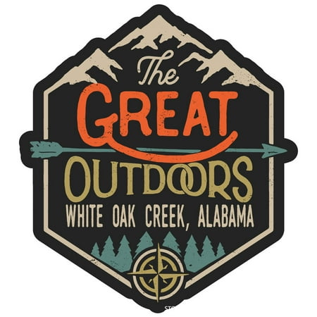 

White Oak Creek Alabama The Great Outdoors Design 2-Inch Fridge Magnet