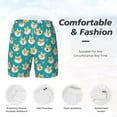 thumbnail image 5 of Lsque Mens Swim Trunks Cute Shiba1 Pattern - Bathing Suit Compression Liner - Beach Swim Shorts Swimwear - (S-3XL) - Stretch Quick Dry -Small, 5 of 9