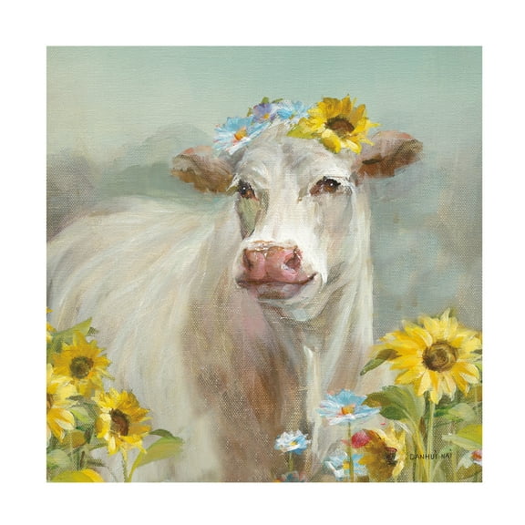 Danhui Nai 'A Cow in a Crown' Canvas Art