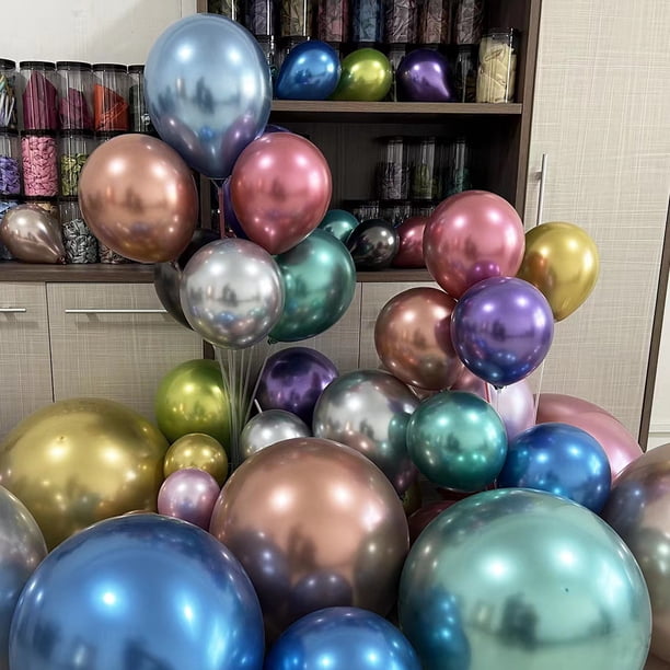 Globo de metal de 5 pulgadas para decoración de bodas, globo infantil, globo de imitación de 5 pulgadas