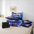 thumbnail image 4 of Erosebridal Ice hockey Bedding Sets King Size, Gradient Geometry Comforter Sets with Sheets, Sports Player Decor, Reversible 7pcs, 4 of 5
