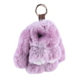 thumbnail image 3 of LLavero Conejito Lulu Pompón Piel Esponjosa Muñeco Real Bolso Juguete Abalorio Esponjoso, 3 of 9