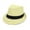 Honeygold Woven Patterned With Black Band, variant on Unisex Short Brim Fedora - Hats for Men & Women + Panama Hats & Straw Hats