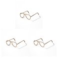 thumbnail image 3 of Vogacara Monturas de gafas Útil Multifuncional Creativo Útil Portátil Pequeño Suministro de gafas Marco de gafas de metal resistente Oro Type1 NO1, 3 of 6