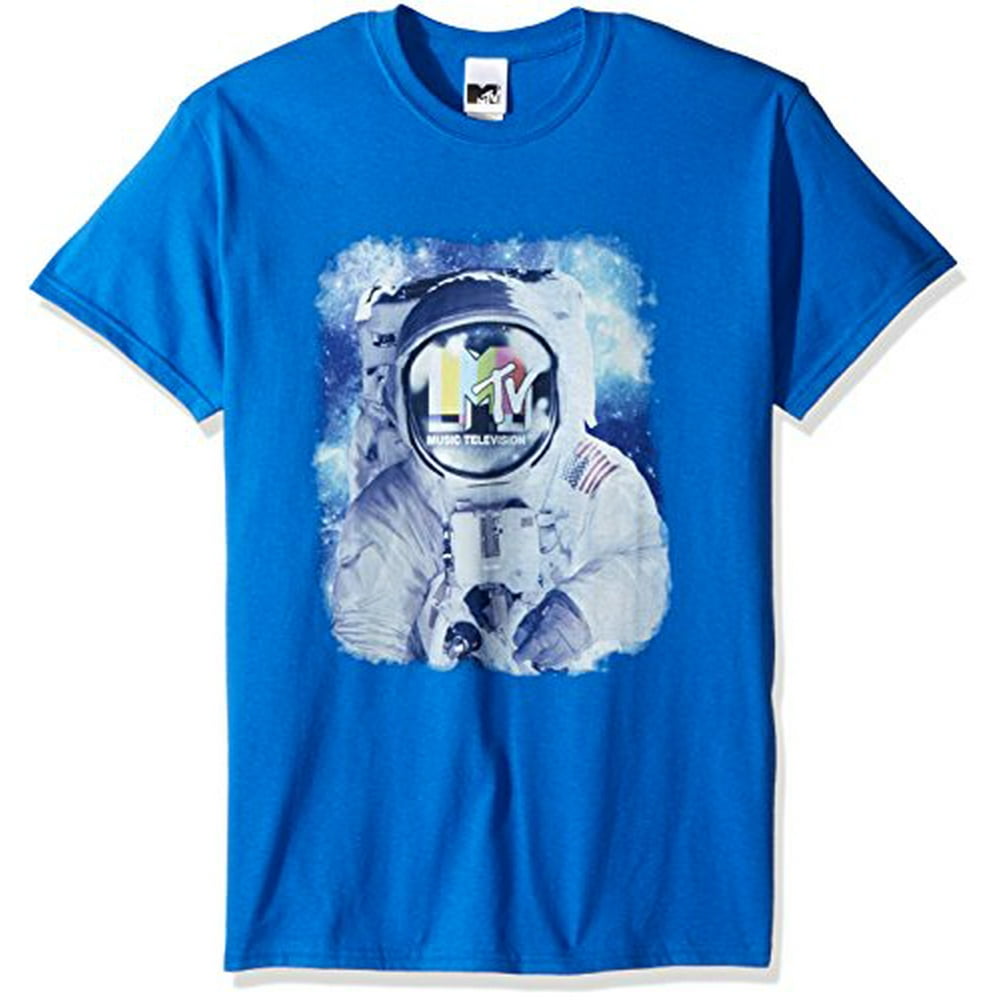 MTV - MTV Men's Spaceman With Logo T-Shirt, Royal, L - Walmart.com ...