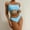 Blue, variant on Aloohaidyvio bikini tops for women ,Womens Solid Color Bandage Two Piece Sexy Push-Up Pad Swimwear Swimsuit Beachwear Set, Swimsuits for Women 2 Piece