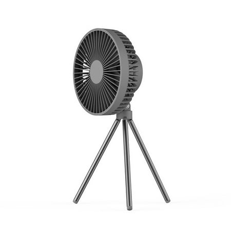 

YUANHUILI Portable Air Cooling Fan Low Noise Desktop Fan for Indoor Outdoor (Gray B)
