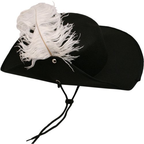 Toy Musketeer Hat with Feather Costume 