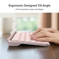 thumbnail image 3 of XIAOMI MIIIW K02 Dual-Mode Wireless Bluetooth Keyboard, Universal Keyboard with 102-Key Round Keycaps, Scissor Switch, Integrated Holder, Ergonomic Design for Windows, Mac, iOS, Android, 3 of 7
