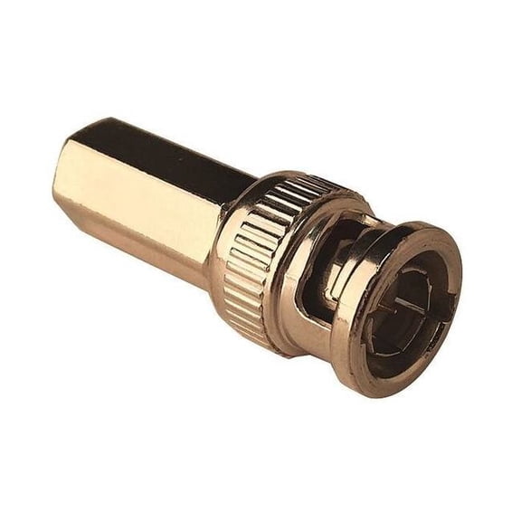 Vitek Coaxial Twist Connector,BNC Male,PK10 VT-BNC-TWST-RG610