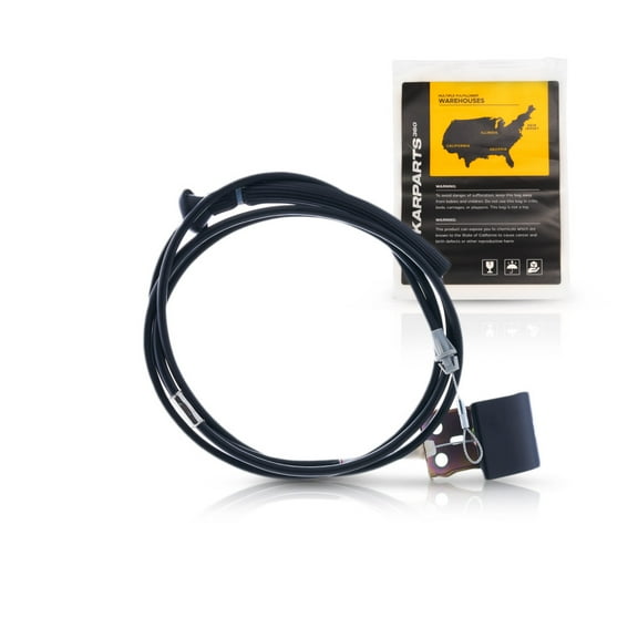 KarParts360 For Ford Explorer 1997 98 99 00 2001 Hood Release Cable Assembly | Black | Plastic/Metal | With Handle | Replacement For F87Z16916AA