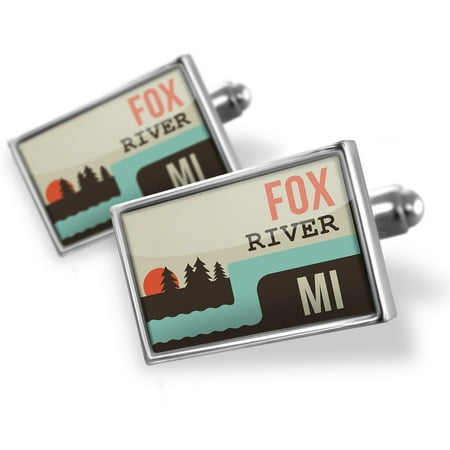 - Cufflinks USA Rivers Fox River - Michigan - NEONBLOND