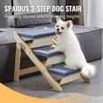thumbnail image 2 of Wood Pet Stairs/Pet Steps, 2-in-1 Foldable Wooden Dog Stair for Beds, Sofa and Cars, Dog Stairs & Ramp with 3 Steps for Small Medium Large Pet, up to 150 lbs, 2 of 23