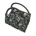 thumbnail image 4 of Lafuoo Watercolor Floral Pattern Portable Aluminum Film Insulated Refrigerated Lunch Bag, Zippered Cooler Bag/Hot Bag for Food and Beverag-One Size, 4 of 7