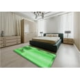 thumbnail image 4 of Ahgly Company Indoor Square Patterned Neon Green Area Rugs, 6' Square, 4 of 6