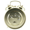 thumbnail image 4 of Equity Brass-finished Metal Twin Bell Keywind Analog Alarm Clock, 13012, 4 of 5