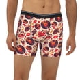 thumbnail image 2 of Picia Skull rock record music heart Pattern Men's Athletic Long Leg Briefs , Performance Stretch Underwear，Moisture-Wicking, 2 of 7