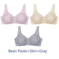 thumbnail image 1 of Bralette de encaje con cierre frontal para mujer, sujetador Sexy de talla grande, lencería femenina de piezas, ropa interior de realce, Top corto íntimo sin costuras, 3 M-5XL, 1 of 4