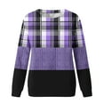 thumbnail image 5 of Jienlioq Hauts pour Femmes Mode Chandail Décontracté à Manches Longues à Col Rond Imprimé Hauts Blouse, 5 of 5
