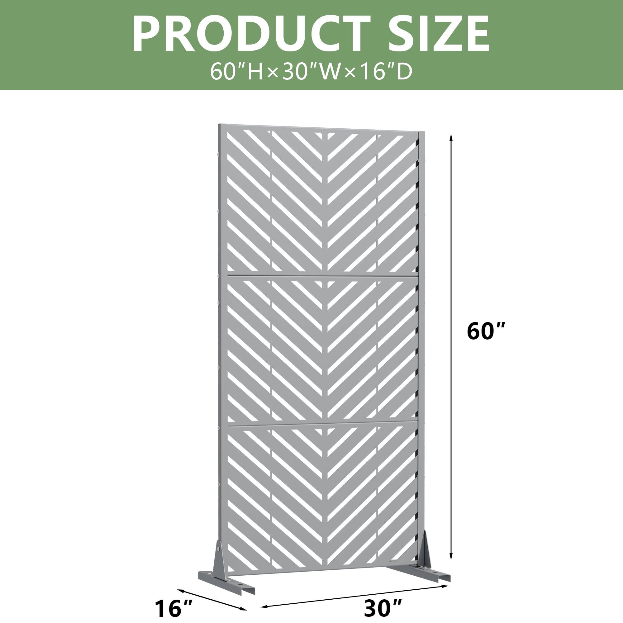 Privacy Metal Screen Fence Panel