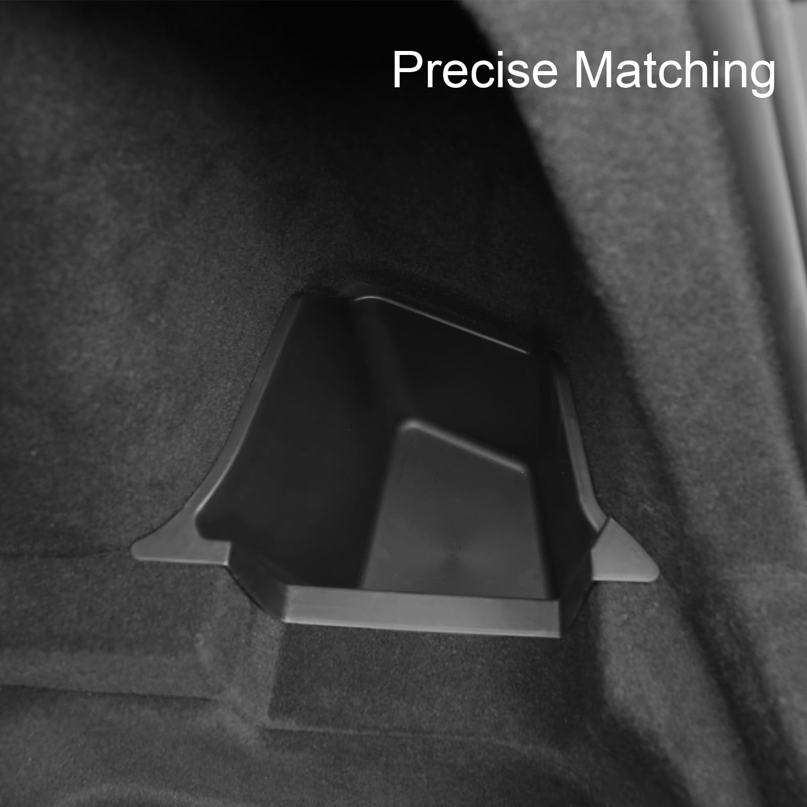 GUANGHUI Trunk Storage Bins for Tesla Model Y Juniper 2025+ Side Trunk Organizers with Carpeted Lids