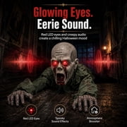 Crawling Zombie Animatronic, Scary Crawling Zombie,Halloween Animatronic Zombie Prop, Sound Activated Ghost Decoration With Light Up Eyes For Haunted House, Porch, Party & Spooky Home Decor
