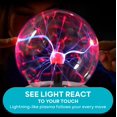 thumbnail image 3 of Lámpara Plasma Globe Discovery #MINDBLOWN, sensible al sonido táctil, 3 of 6