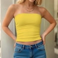 thumbnail image 6 of Mgmyaa Women's Casual Tube Top Square Neckline Pull-On Stretchable Skinny Solid Color for Casual, 6 of 9
