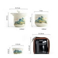 thumbnail image 5 of Tea Cup Set Chinese White Porcelain Kung Fu Travel Tea Set Ceramic Teapot Teacup Porcelain Teaset Teaware Sets Drinkware Tea Ceremony Teapots & Coffee Servers Travel Tea Set, 5 of 9