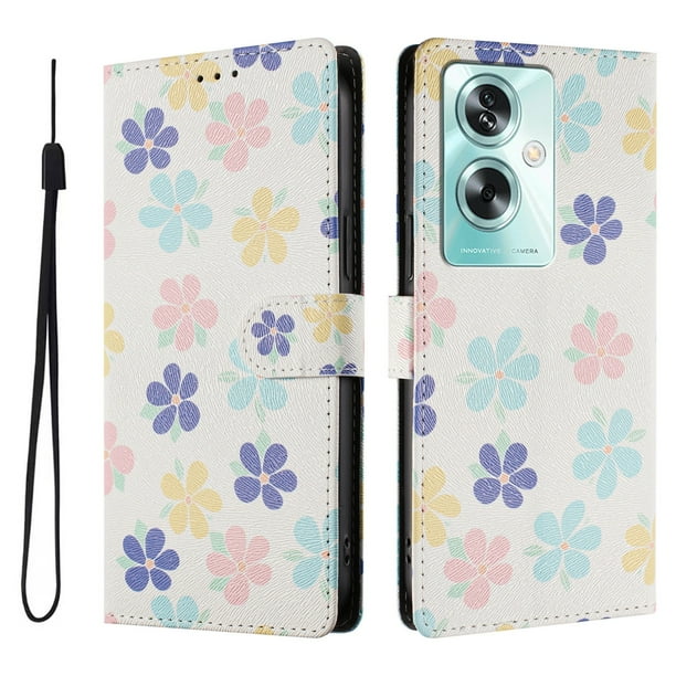 FOXDOCK Funda Tipo Cartera para OPPO A79 5G con Soporte y Correa – Diseño de Patrones Lindos
