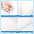 thumbnail image 3 of SOFYFINE 100 unidades de cambiadores desechables para bebé de 17 x 24 pulgadas, cambiadores portátiles para viajes sin desorden, almohadillas de cama para incontinencia a prueba de fugas, protector de, 3 of 5