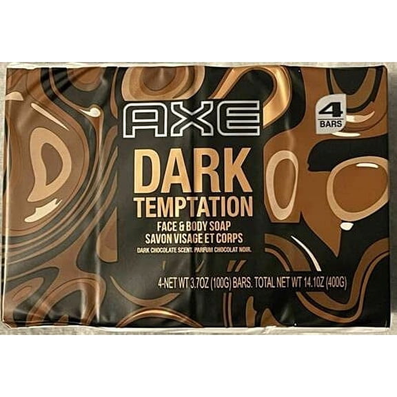 Axe Bar Soap for Men, Dark Temptation 3.7 oz (100g) - 4 Pack