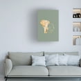thumbnail image 2 of Trademark Fine Art Sarah Manovski  Sage Green Gold Elephants 1 Canvas Wall Art - 30x47, 2 of 5