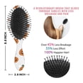 thumbnail image 6 of Classic Halloween Pumpkins Pattern Hair Brush,Girls Detangling Hair Brush,Glide Through Tangles with Ease for Wet & Dry Hair,8.8"X2.8", 6 of 7