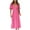Hot Pink womens dresses, variant on Usmixi Summer Dresses for Women Elastic Waist Flowy Smocked Swing Causal Beach Sun Dresses Short Sleeve V-Neck Solid Long Sun Dress Blue XL Up to 65% off