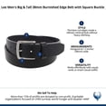 thumbnail image 4 of Lee  38mm Burnished Edge Belt with Square Buckle (Men Big & Tall), 4 of 4