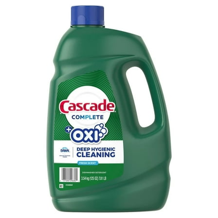 Cascade Complete Gel   Oxi Dishwasher Detergent (125 Ounce)
