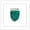 White Framed Version, variant on Gallery Pops Harry Potter - Slytherin Crest Icon Nameplate Wall Art, Unframed Version, 12" x 12"