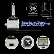 For Ford Flex 2009-2017 Xenon Headlight Bulbs,D3S High/Low Beam+ H11 LED Fog light Bulbs 4pc