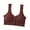 #453-Wine, variant on Roncen Women's Wire-Free Sports Bra - Wide Strap, Seamless, and Comfortable Support for Large Breasts