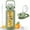 Olive, variant on MUKOKO 64oz Glass Water Bottles, Motivational Glass Bottle with Silicone Sleeve, Straw and Time Marker, Leakproof Large Half Gallon Glass Water Jug for Gym Home Office, Olive