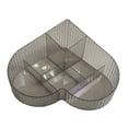 thumbnail image 3 of Cosmetic Organizer Cosmetic Storage Tray Countertop Desk Storage Box with Compartment for Office Bedroom Dorms Home Bathroom gray, 3 of 8