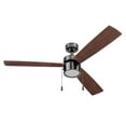 thumbnail image 5 of Prominence Home Madrona 52" Gun Metal Modern Ceiling Fan with 3 Blades, Integrated LED Light Kit, Pull Chains & Reverse Airflow, 5 of 7