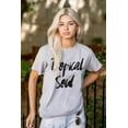 thumbnail image 3 of Tropical Soul Cute Island Vacay Vibes Plus Size Crewneck Graphic Tee Shirt Brisco Brands 3X, 3 of 4