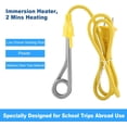 thumbnail image 5 of 220V 600W Immersion Heater, Travel Immersion Heater, Mini Portable Heater Immersion Heater Hot Water Travel Set Ideal for Heating Boiling Water Chocolate Coffee Tea, 5 of 5